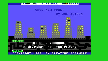 Save New York Title Screen